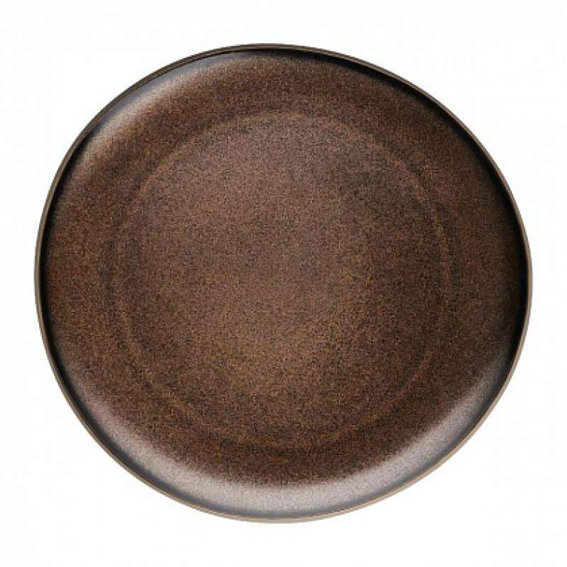 Тарелка 25см плоская Junto Bronze