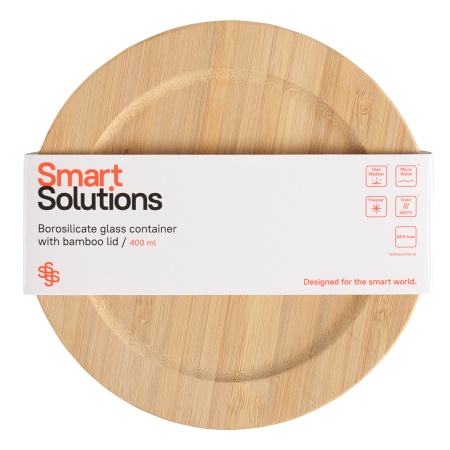 Контейнер для запекания 400мл крышка из бамбука Smart Solutions