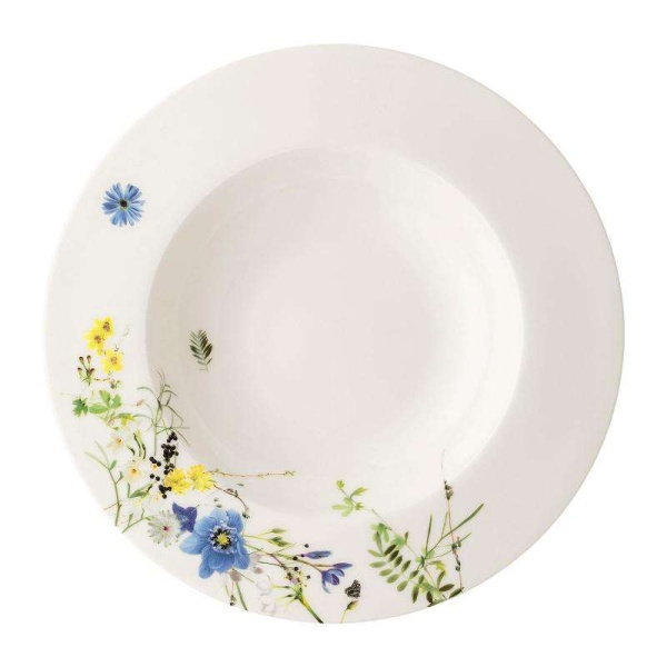 Суповая тарелка 23см с бортом Brillance Fleurs des Alpes