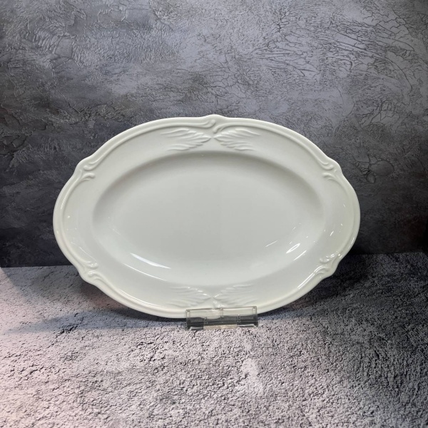 Блюдо овал 25х16см Rocaille White GIEN
