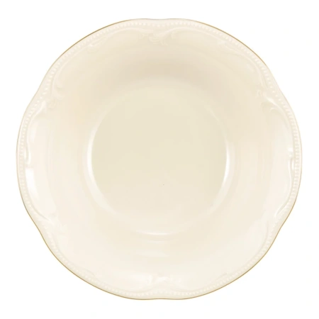 Салатник 21см  Rubin cream Goldrand