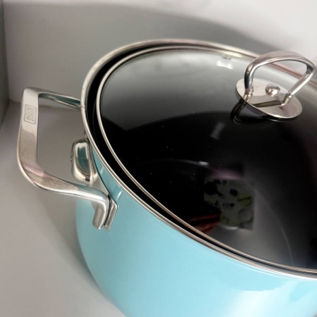 Кастрюля с крышкой 24см, 6,0л KRISTALLBLAU RIESS