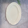 Блюдо овал 25х16см Rocaille White GIEN