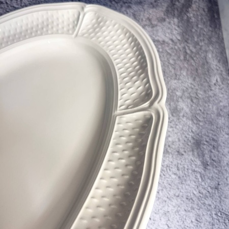 Блюдо овал 42,5см Pont aux Choux White GIEN