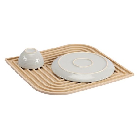 Коврик для сушки посуды Dry Flex, 34,5х31,5см бежевый Smart Solutions