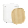 Банка для хранения квадратная Glass Bamboo, 1,5 л, Smart Solutions