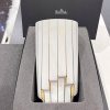 Ваза 30см White-Gold Strip