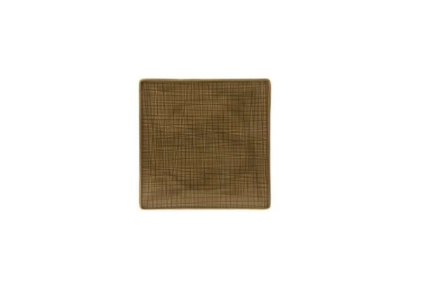 Тарелка квадратная 17 см Mesh Walnut